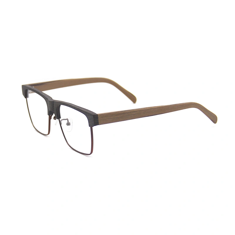 Metal frame big face design acetate optical glasses wholesale