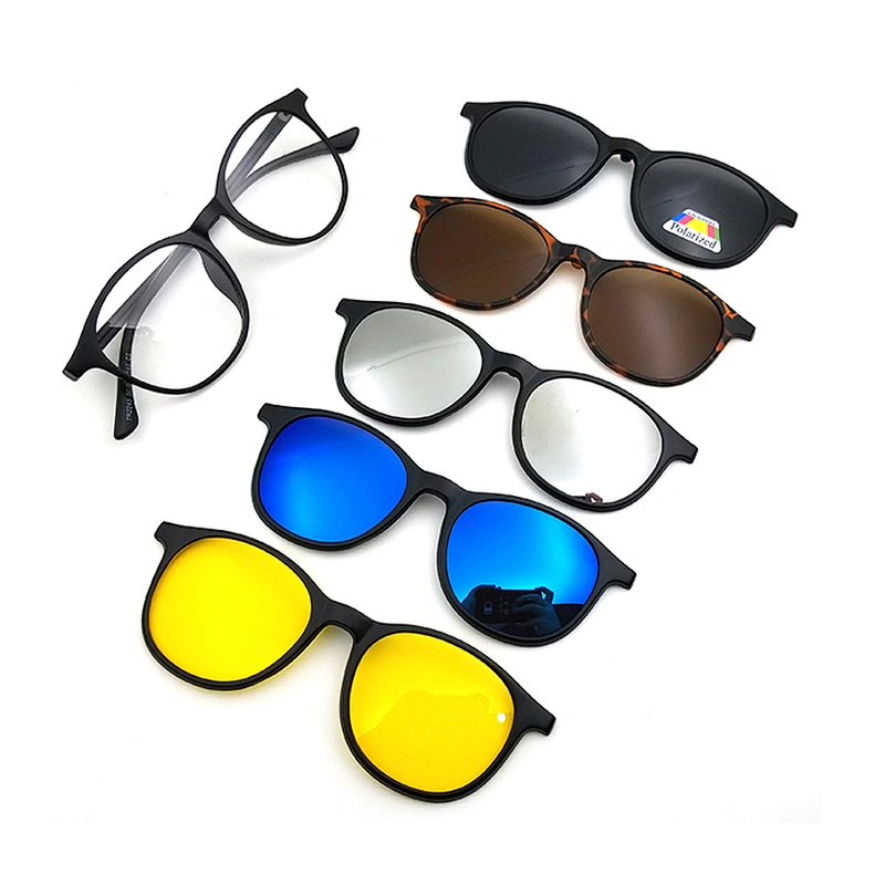 good design TR90 material frame with magnet TAC lens clip on optical glasses