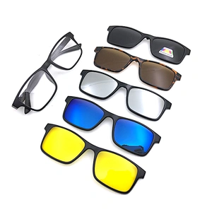 Best selling polarized Adults optical frame tr90 Clip on Sunglasses