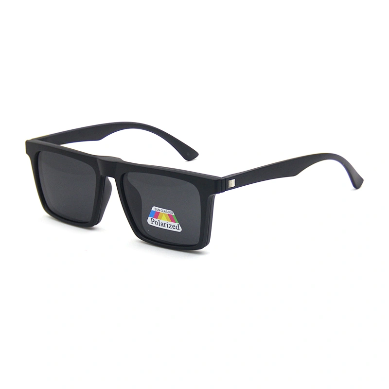 2020 2019 5 in 1 plastic sport interchangeable changeable lens clip on sunglasses magnetic polarized