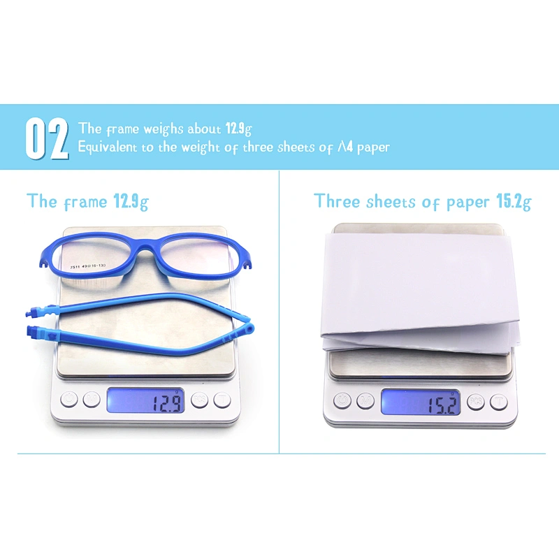 Boys Girls Children's safety Silica Ultra Light Glasses Frame wholesale