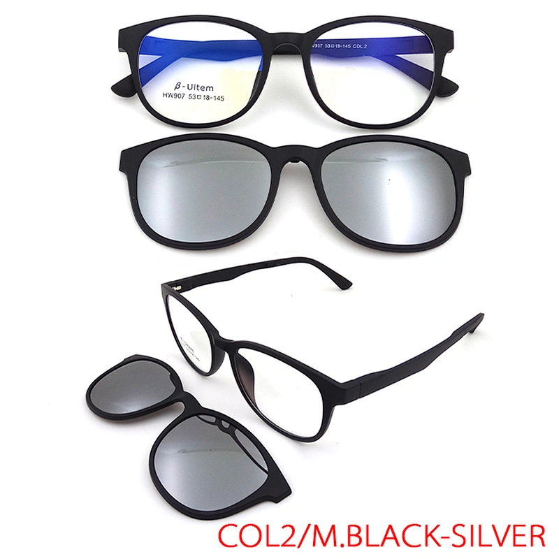 high top quality optical eyewear frame ultem tr90 Clip On Sunglasses ready