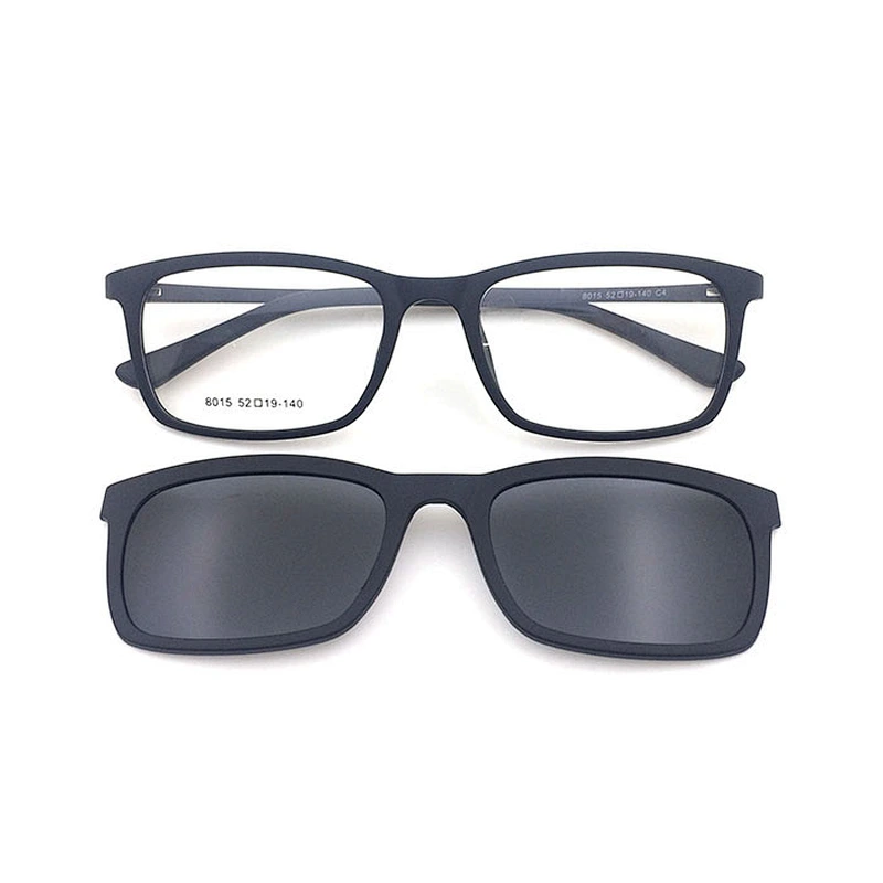 hot selling new design clip-on set optical frame polarized sunglasses