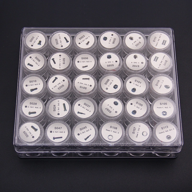 Stainless steel micro glasses watch spectacles mobile phone fixing screws nuts screwdriver repair kits tool