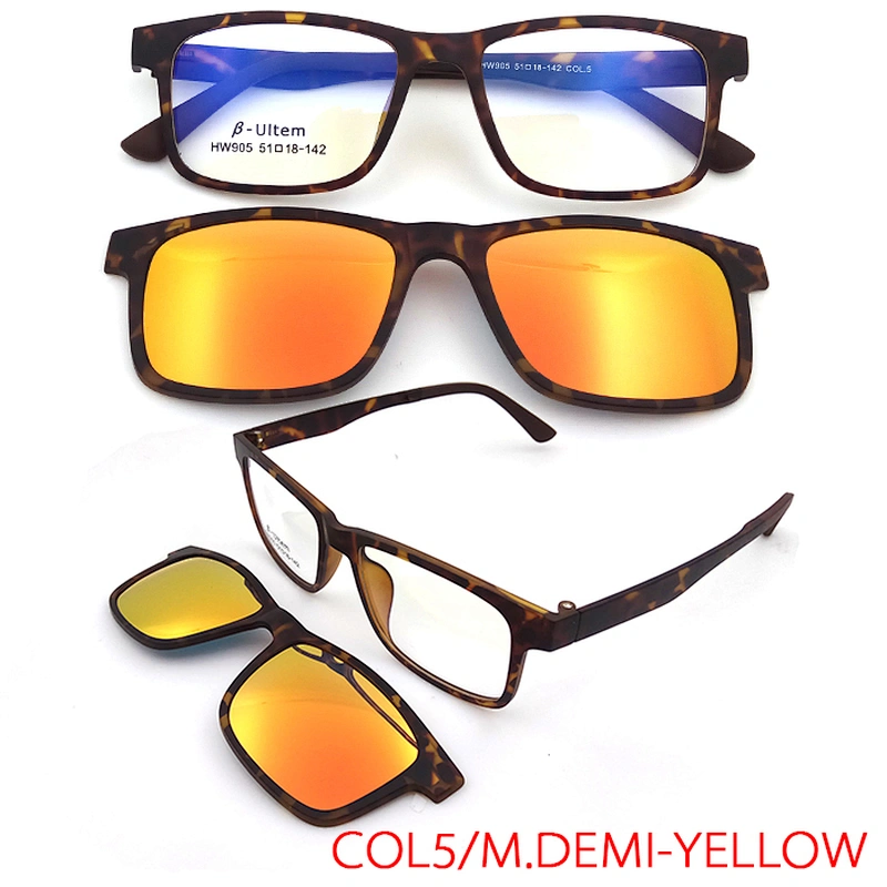 ultem optical eyeglasses frame csutomer logo wholesale clip on sunglasses