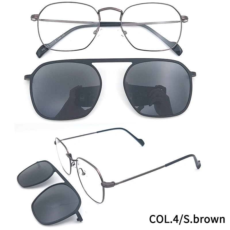 high quality customer logo optical eyeglasses matel magnetic eyewear stock