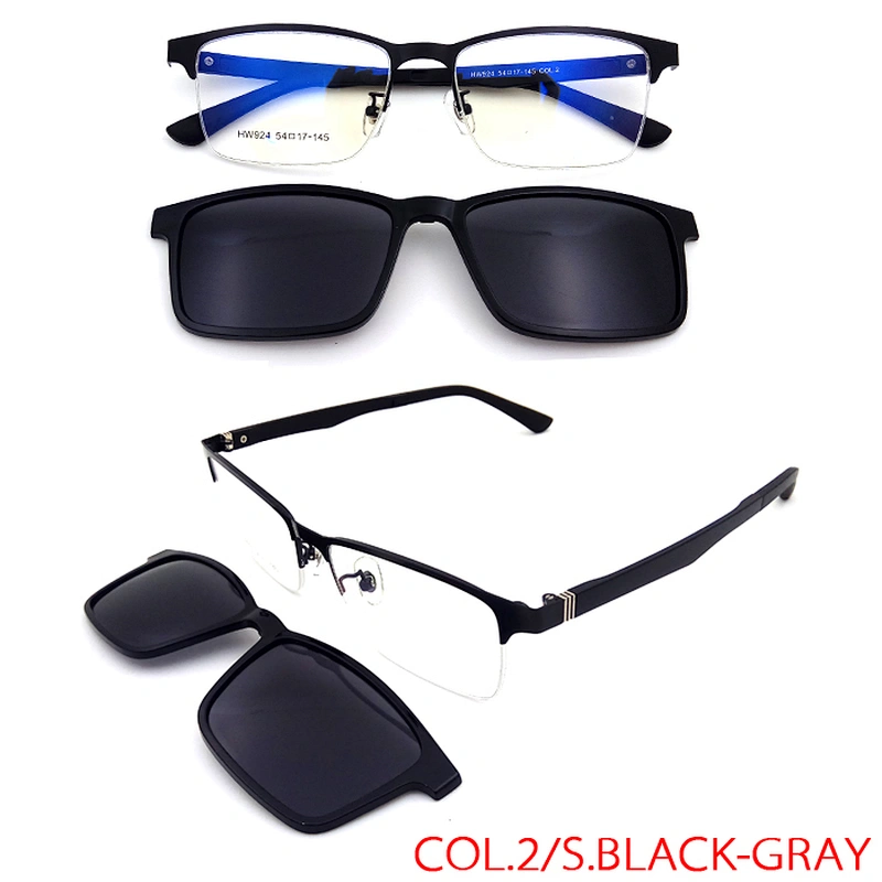 new model hot sale mens women magnet clip on eyewear frames glasses