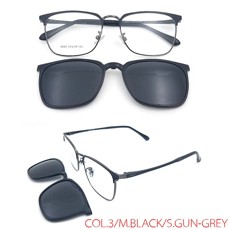 hot selling Clip-on Frame Uv400 Polarized Light Magnetic Clip On Glasses