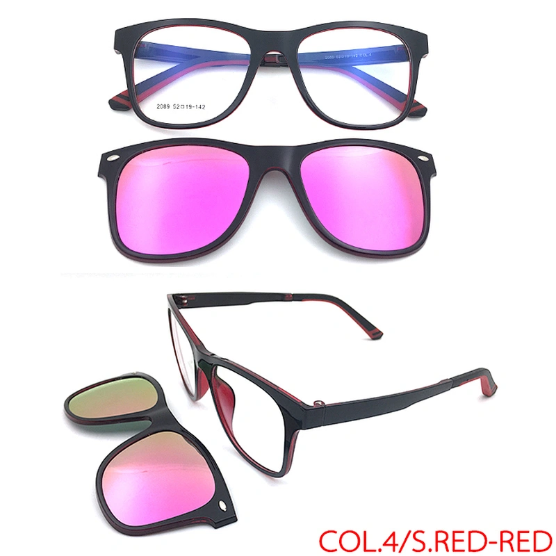 very nice italy design magnet glasses frame low price clip on sunglasses