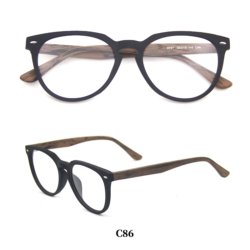 2019 optical wooden brand acetate tips designer eyeglasses frames