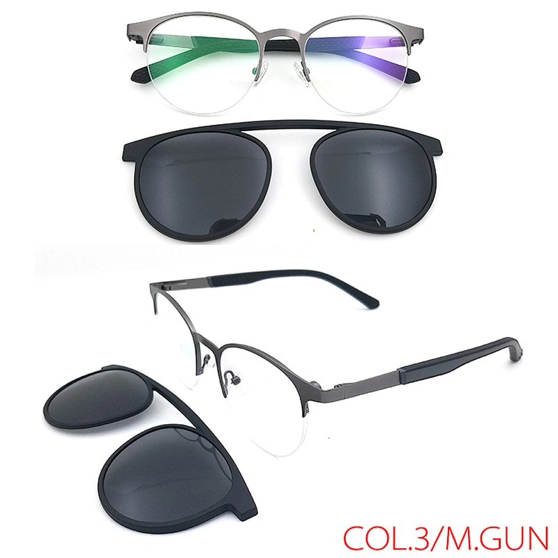 nice model hot sale tac polarized metal optical clip on eyewear sunglasses