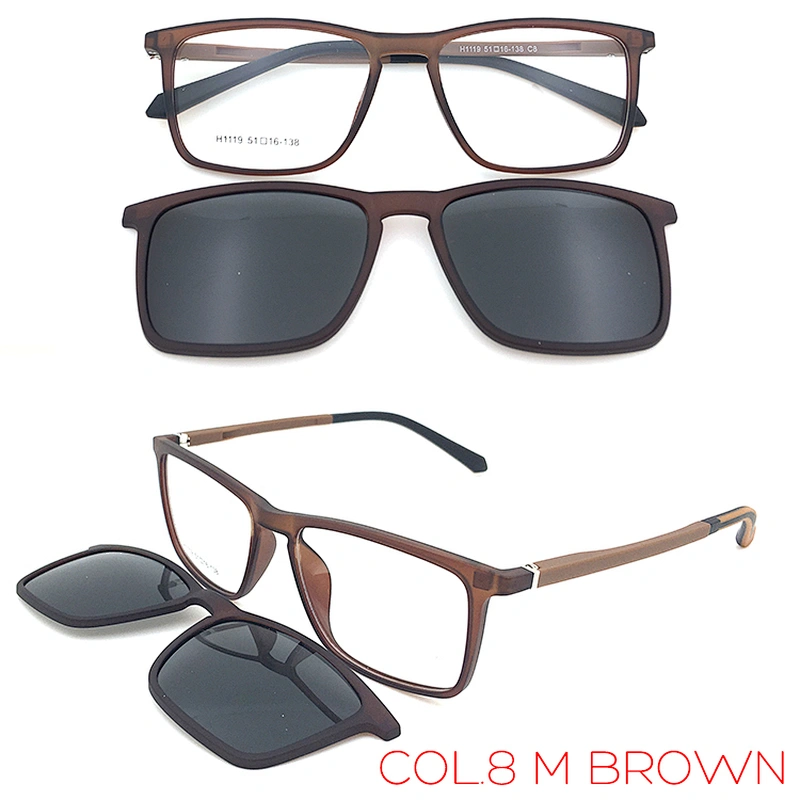 high quality tr90 clip on sunglasses magnet optical frame with polarized