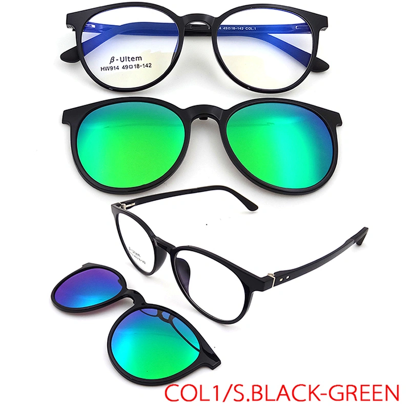 made in china hot sale optical clip on eyeglasses with TAC polarized