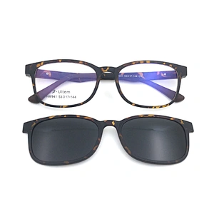 hot sale spring magnet cover optical frame with tac clip on sunglasses