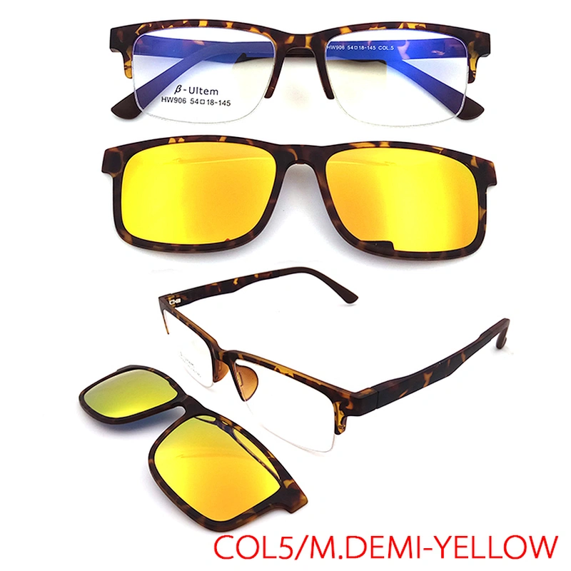 2019 mido new design high quality ultem clip on sunglasses ready stock