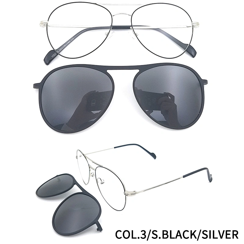 customer logo poliarzed sunglasses metal clip on frame glasses ready stock
