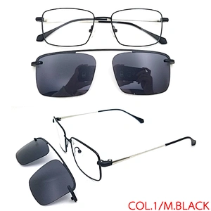 metal eyewear polarized Clip Eyeglasses Frame Clic Magnetic Glasses for driving