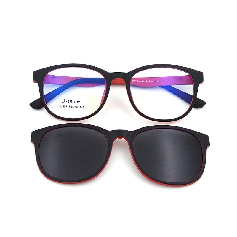 high top quality optical eyewear frame ultem tr90 Clip On Sunglasses ready