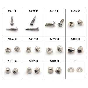 Stainless steel micro glasses watch spectacles mobile phone fixing screws nuts screwdriver repair kits tool