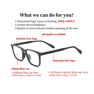 2019 spectacle luxury wooden acetate latest eyewear glasses frames