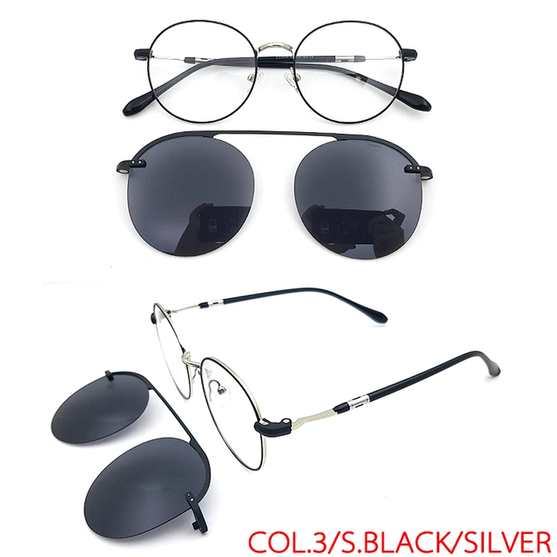 Clip-on Frame Uv400 Polarized Spring Light Nose Metal Clip On Glasses