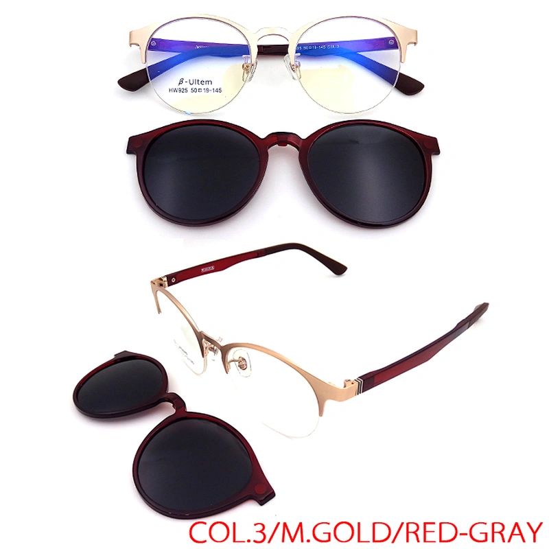 driver night vision polarized metal frame clip on sunglasses