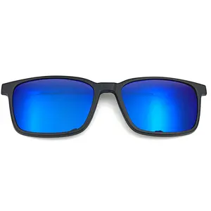 Night Optical Vision Yellow Driving Sunglasses Frame Eyewear Clip On Glasses