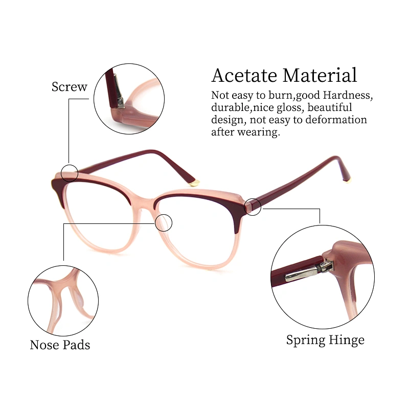 Shenzhen Retro Acetate Spectacle Optical Glasses Eyeglasses frame