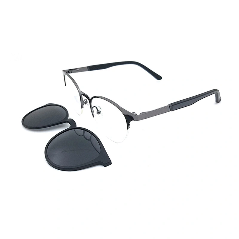 new design high quality optical eyewear frames metal clip on eyeglasses
