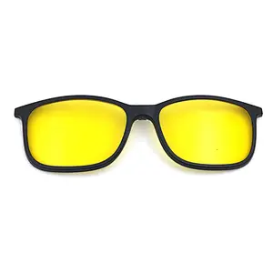 2019 new model fashion clip on glasses with spring magnet optical eyewer stock