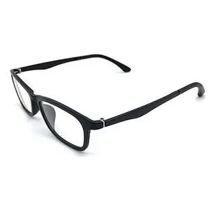 grey lens with black frame clip on glasses TAC lens magnet eyewear