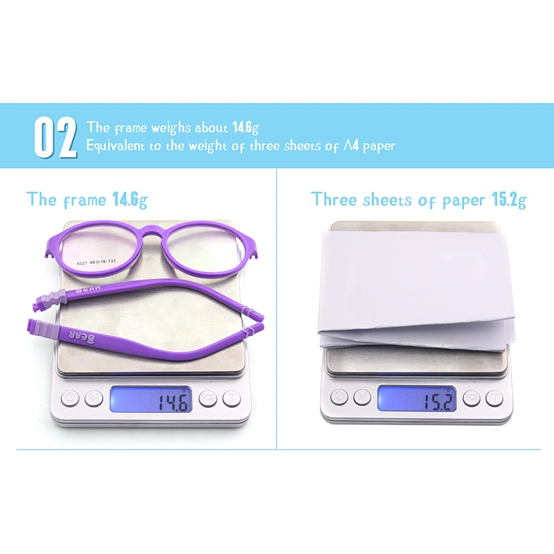 hot selling fashion design myopic eyewear frame Silica gel children's glasses