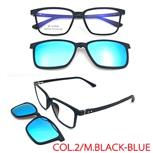 high quality glasses ultem metal clip on optical frame with custom logo
