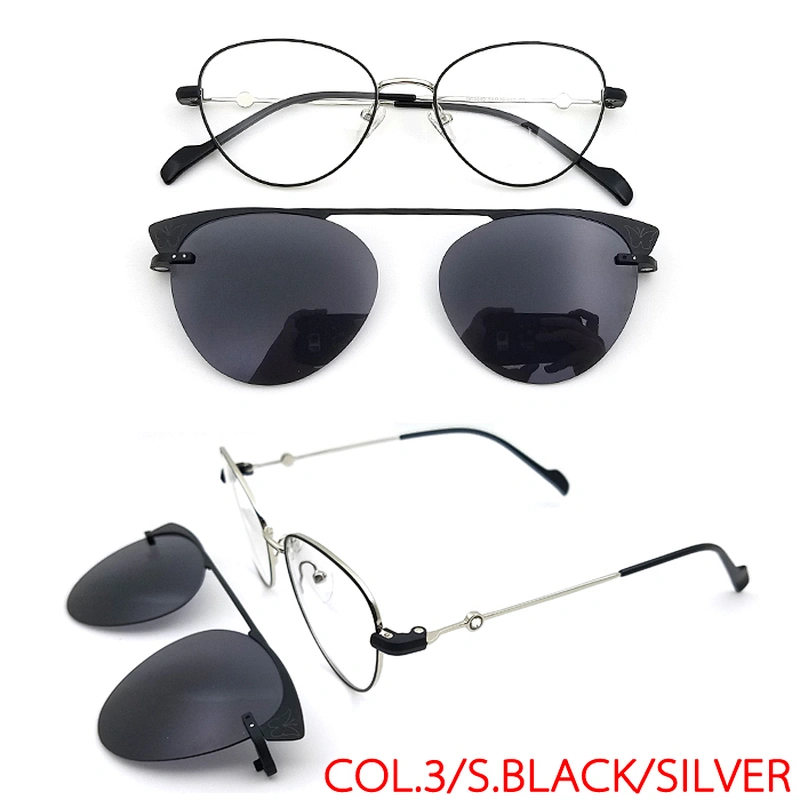 latest lady women design sultem magnet tac cover clip on glasses