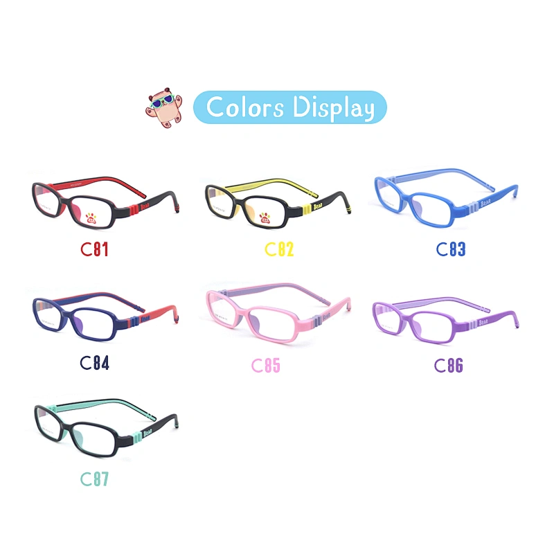 Hot Selling ready stock Children's Sports Slip-proof Soft Silica Gel Glasses for Teenagers