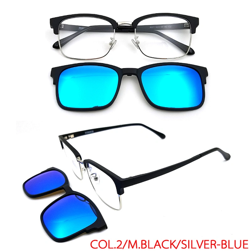 new design ultem optical clip on with stainless steel frame magnetic glasses