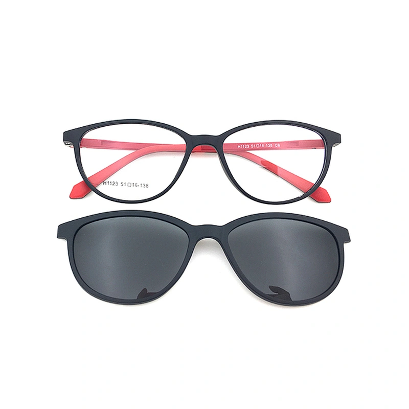 soft tr90 plastic fashion design new arrived magnetic clip on optical frames