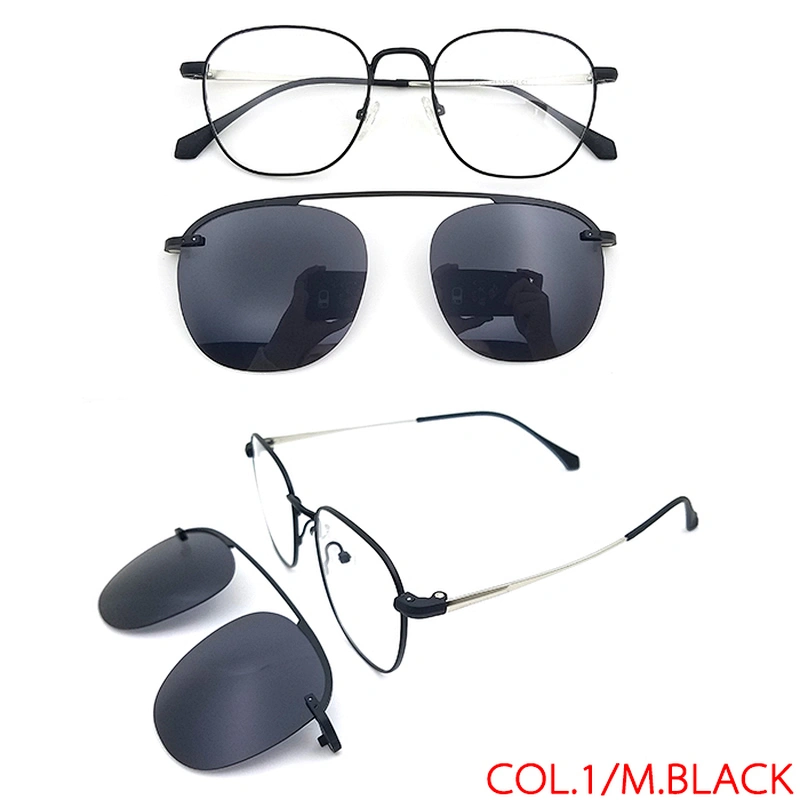unisex design optical magnetic metal clip on sunglasses wholesale