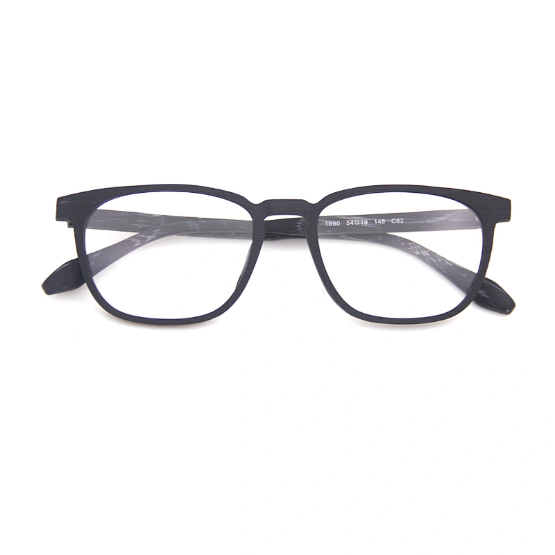 Factory made man woman classic wooden optical acetate glasses eyewear frame