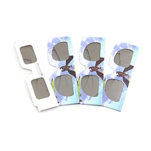 New design hot sale cheap customized color logo 3D paper glasses