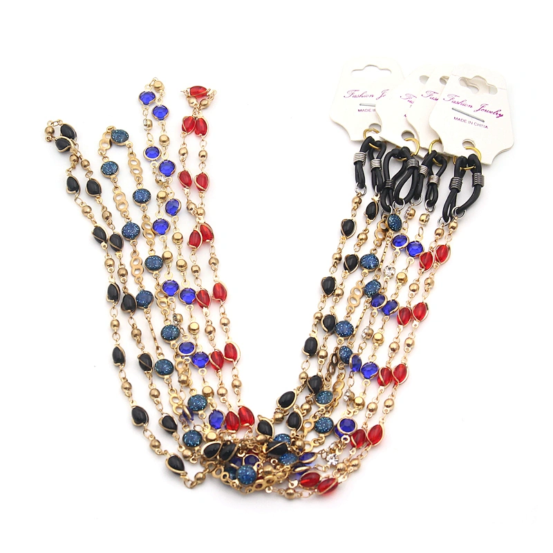 factory fashion design ready stock rope men women sunglasses eyeglasses chains