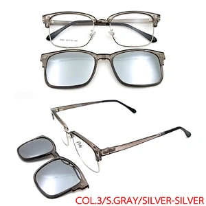 new design ultem optical clip on with stainless steel frame magnetic glasses