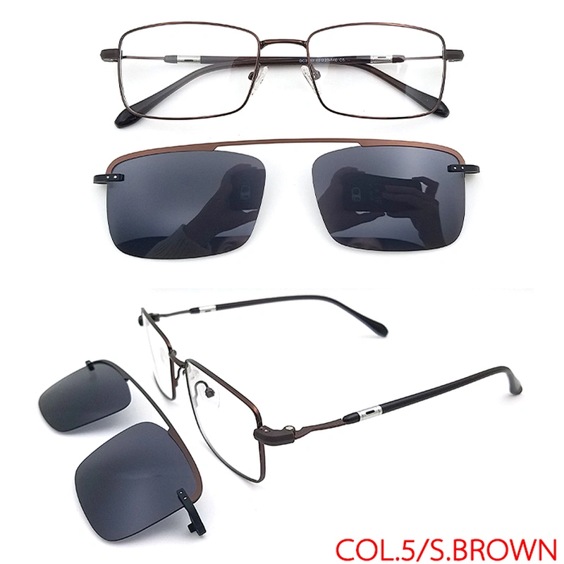 hot selling new italy design optical metal clip on eyeglasses ready stock
