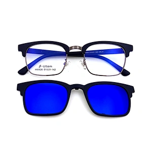 top quality good sale ultem clip on optical frame sunglasses with polarized