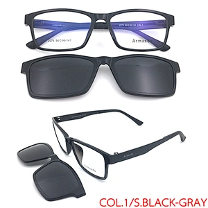 tac polarized lens spectacle clip on eyeglasses eyewear frames with cover