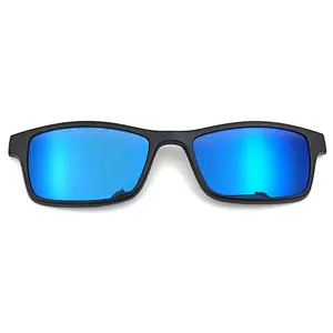 hot selling color clips with TAC polarized sunglasses black frame ready eyewear