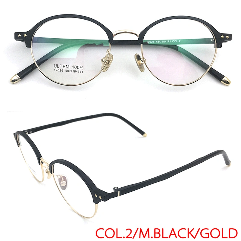 Glasses Eyeglasses Myopia Brand Black Eye Spring Hinge Optical Frame Oem