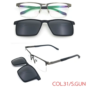 new model Sunglasses Eyewear Optical Frame O N Eyeglasses metal Clip On Glasses