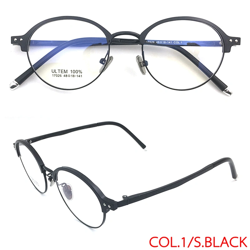 Glasses Eyeglasses Myopia Brand Black Eye Spring Hinge Optical Frame Oem
