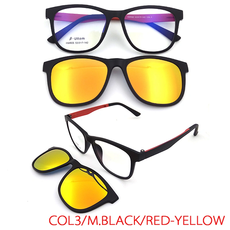 high quality new design oiptical frame eyewear ultem Clip On Glasses
